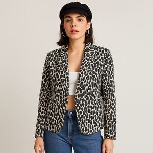 Kate Spade Silk Leopard Blazer – Size 10